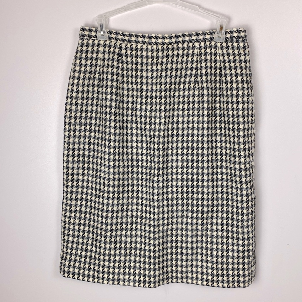 Pendleton 100% Virgin Wool Houndstooth Pencil Ski… - image 2
